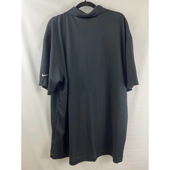 Nike Solid Black Golf Polo Uniform Work Shirt Smoothie King Size 3XL Collectible - Picture 4 of 5